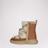 Anet Short-Eco Women's Suede and Faux Fur Boot