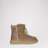 Anet Short-Eco Women's Suede and Faux Fur Boot