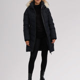 January Women's Quilted Puffer w/ Faux Fur