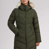January Women's Quilted Puffer w/ Faux Fur