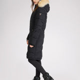 Jupiter Women's Puffer Jacket w/ Faux Fur Trim
