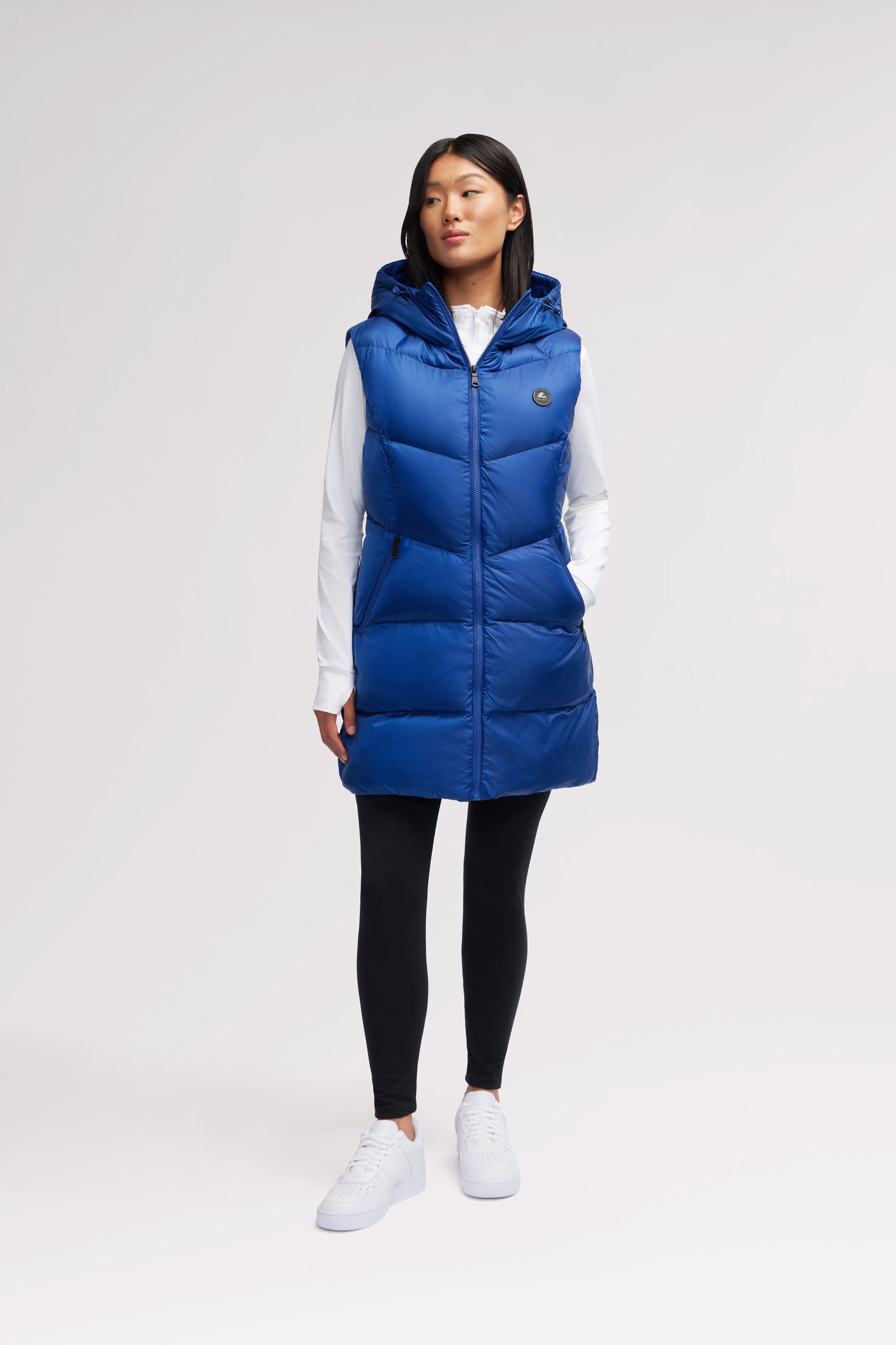 Anais Women's Mid Length Puffer Vest - Main Image