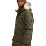 Hamilton Men's Quilted Parka w/Faux Fur Trim