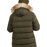 Hamilton Men's Quilted Parka w/Faux Fur Trim