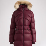 Ares Women's Puffer Jacket w/Faux Fur Trim