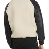 Campbell Men's Shearling and Leather Varsity Jacket