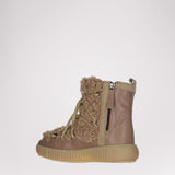 Anet Short-Eco Women's Suede and Faux Fur Boot