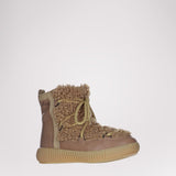 Anet Short-Eco Women's Suede and Faux Fur Boot