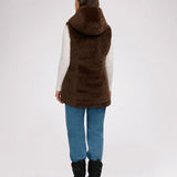 Isabelle Women's Lightweight Reversible Faux Mink Vest