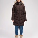 January Women's Quilted Puffer w/ Faux Fur