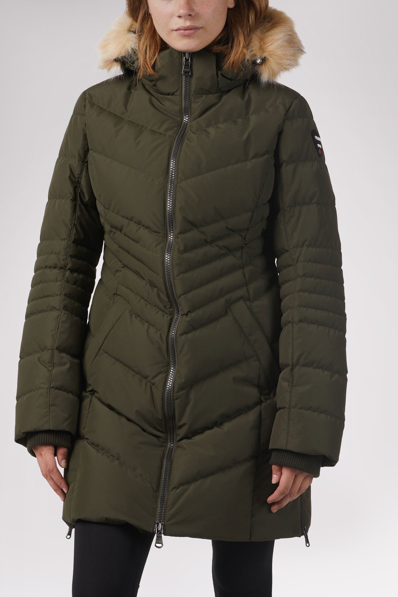 Queens Quilted Puffer w/Faux Fur Hood Trim