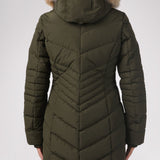 Queens Quilted Puffer w/Faux Fur Hood Trim