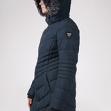 Queens Quilted Puffer w/Faux Fur Hood Trim