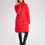 Jupiter Women's Puffer Jacket w/ Faux Fur Trim