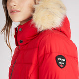 Jupiter Women's Puffer Jacket w/ Faux Fur Trim