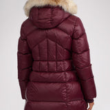 Ares Women's Puffer Jacket w/Faux Fur Trim