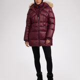 Ares Women's Puffer Jacket w/Faux Fur Trim