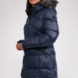 Ares Women's Puffer Jacket w/Faux Fur Trim