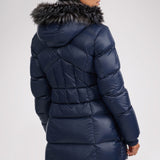 Ares Women's Puffer Jacket w/Faux Fur Trim