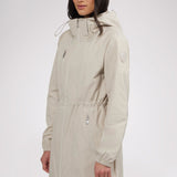 Esen Women's Long Packable Raincoat w/ Removable Hood