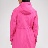 Esen Women's Long Packable Raincoat w/ Removable Hood