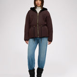 Demi Women's Reversible Faux Fur Jacket with Hood