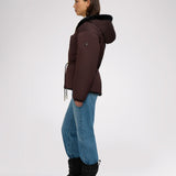 Demi Women's Reversible Faux Fur Jacket with Hood