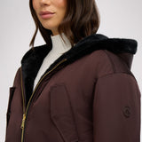 Demi Women's Reversible Faux Fur Jacket with Hood