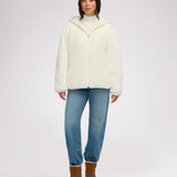 Demi Women's Reversible Faux Fur Jacket with Hood