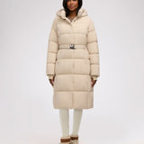 Zora Women's Long Puffer Jacket with Removable Hood