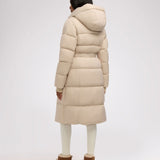 Zora Women's Long Puffer Jacket with Removable Hood