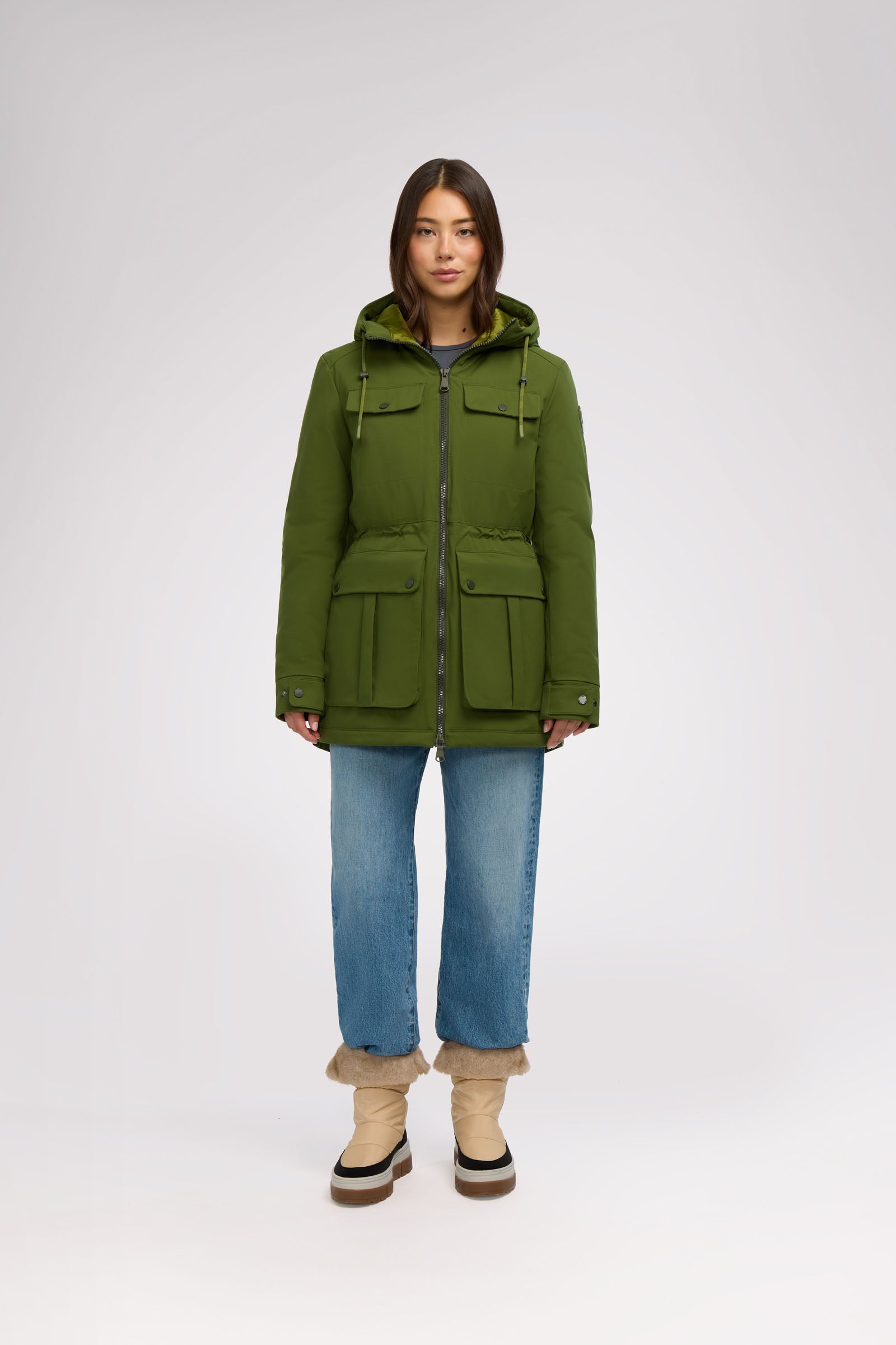 Ivory Women's Lightweight Mid-Length Jacket | Pajar Canada