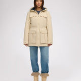 Ivory Women's Lightweight Mid-Length Jacket