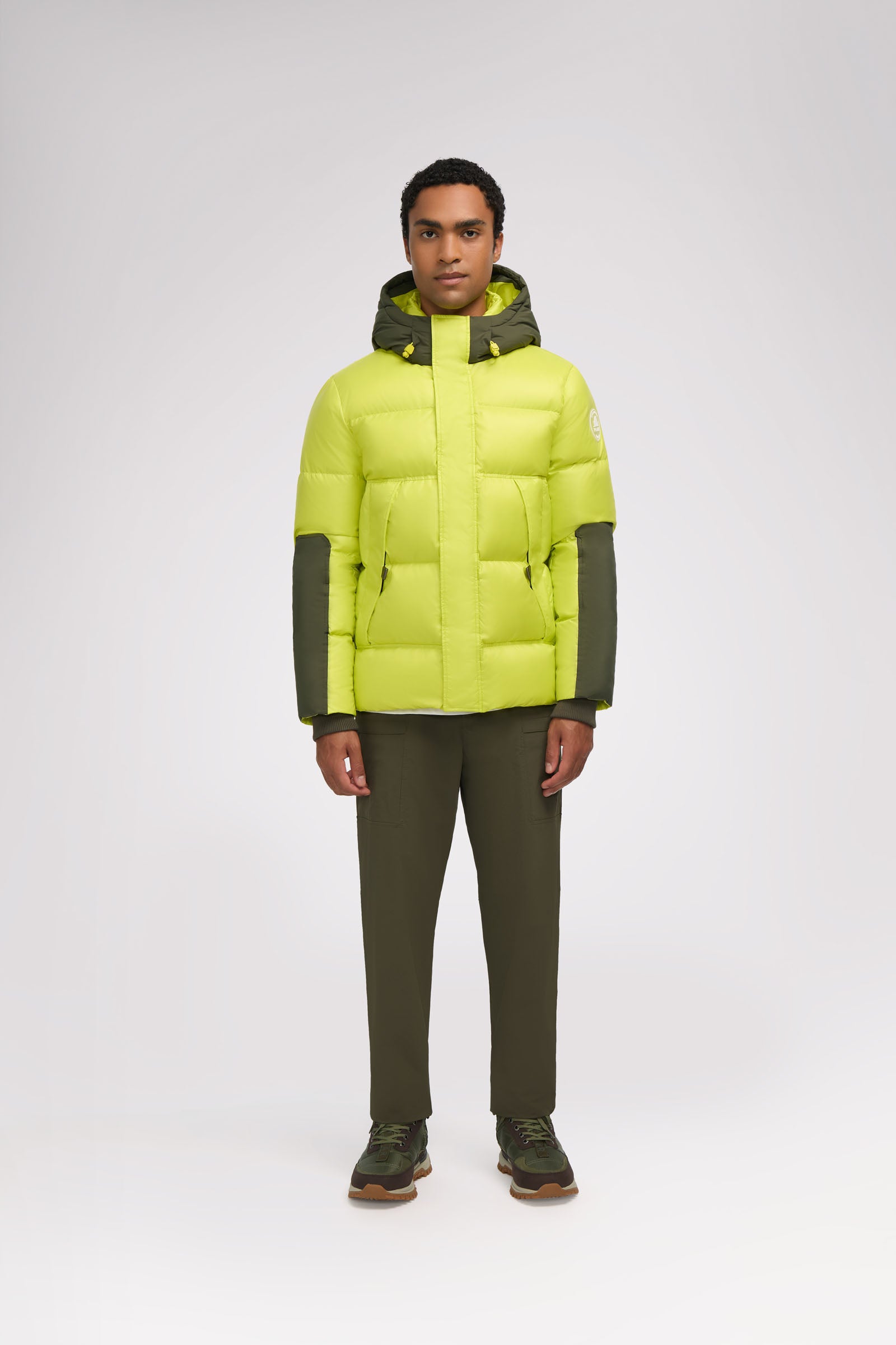 Nuray Men's Mixed Media Puffer