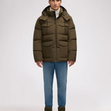 Miles Men's Puffer Jacket with Removable Hood