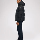 Rigel Men's Mixed Media Faux Shearling Puffer