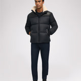 Rigel Men's Mixed Media Faux Shearling Puffer
