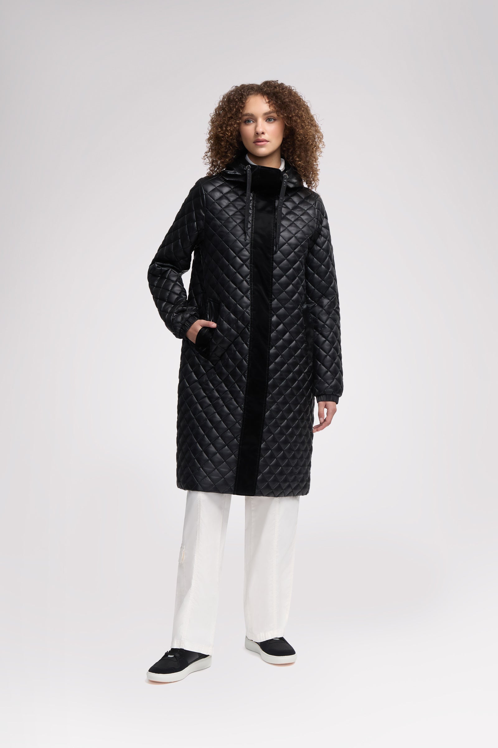 Peridot Women's Lightweight Quilted Longline Shacket LZZ Pajar