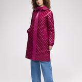 Peridot Women's Lightweight Quilted Longline Shacket