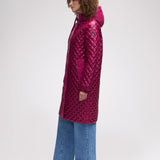 Peridot Women's Lightweight Quilted Longline Shacket
