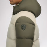 Rigel Men's Mixed Media Faux Shearling Puffer