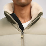 Rigel Men's Mixed Media Faux Shearling Puffer