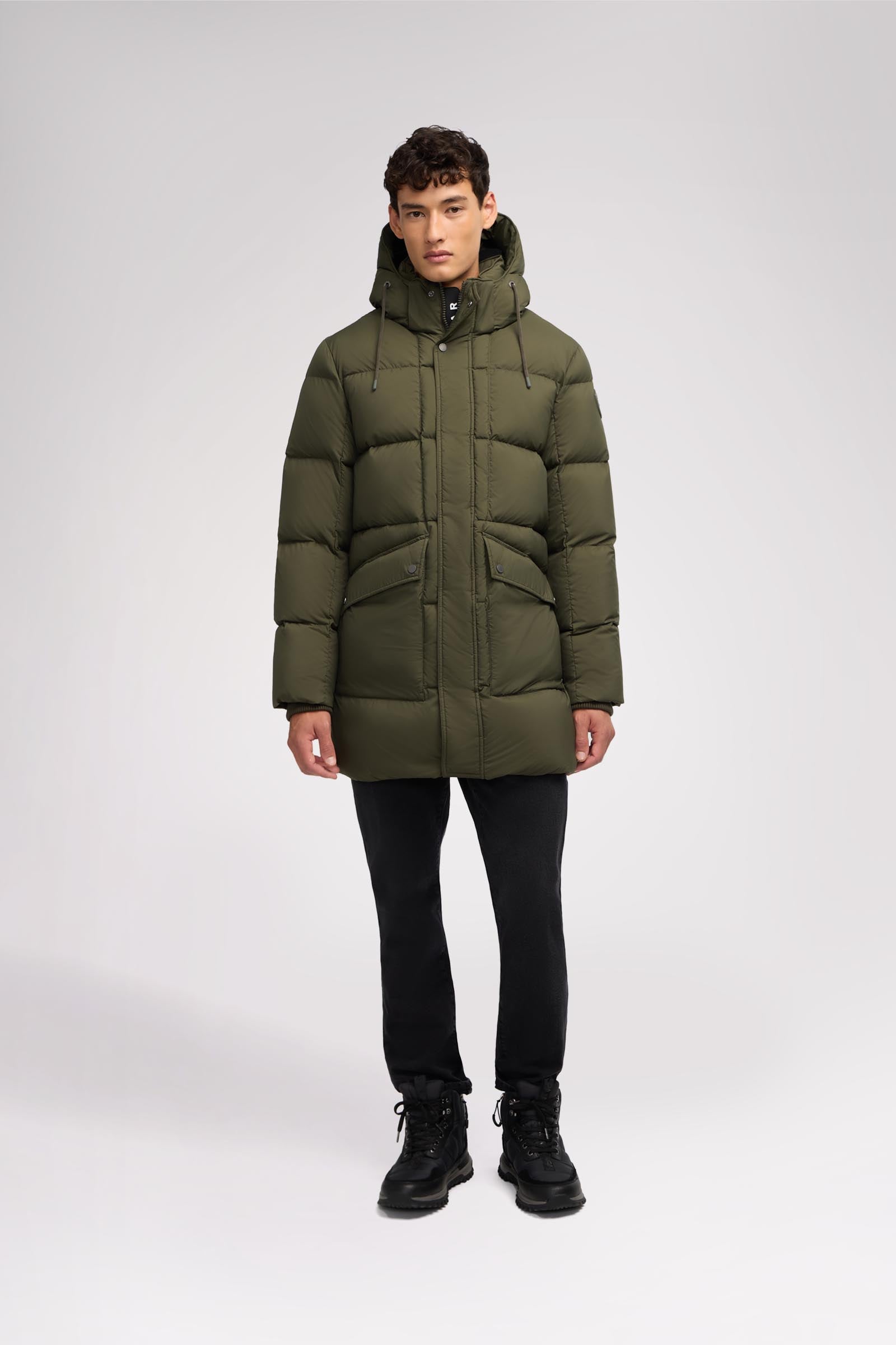 Teneca Men's Channel Quilted Puffer Parka