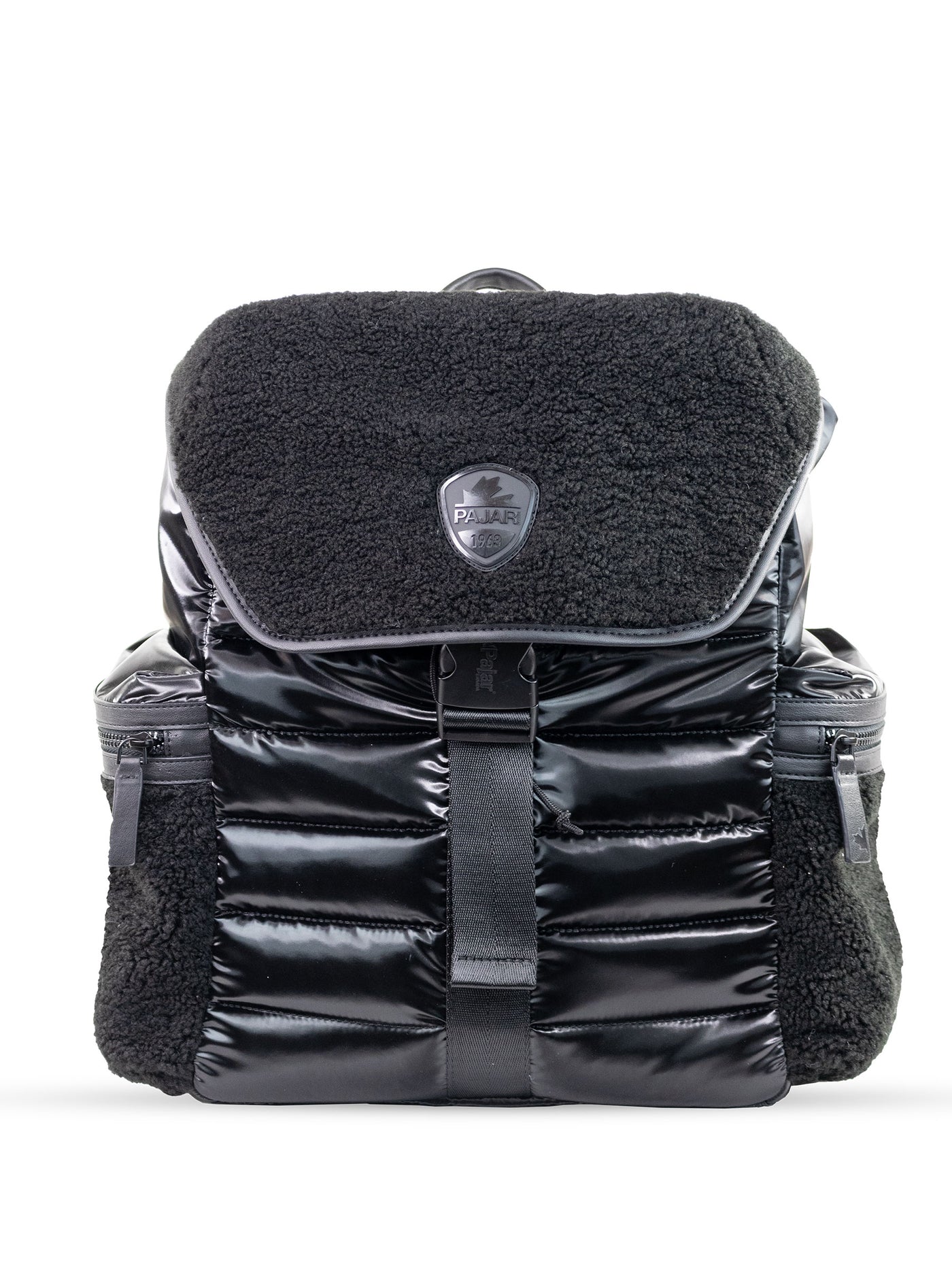 Large Shearling Puffy Backpack