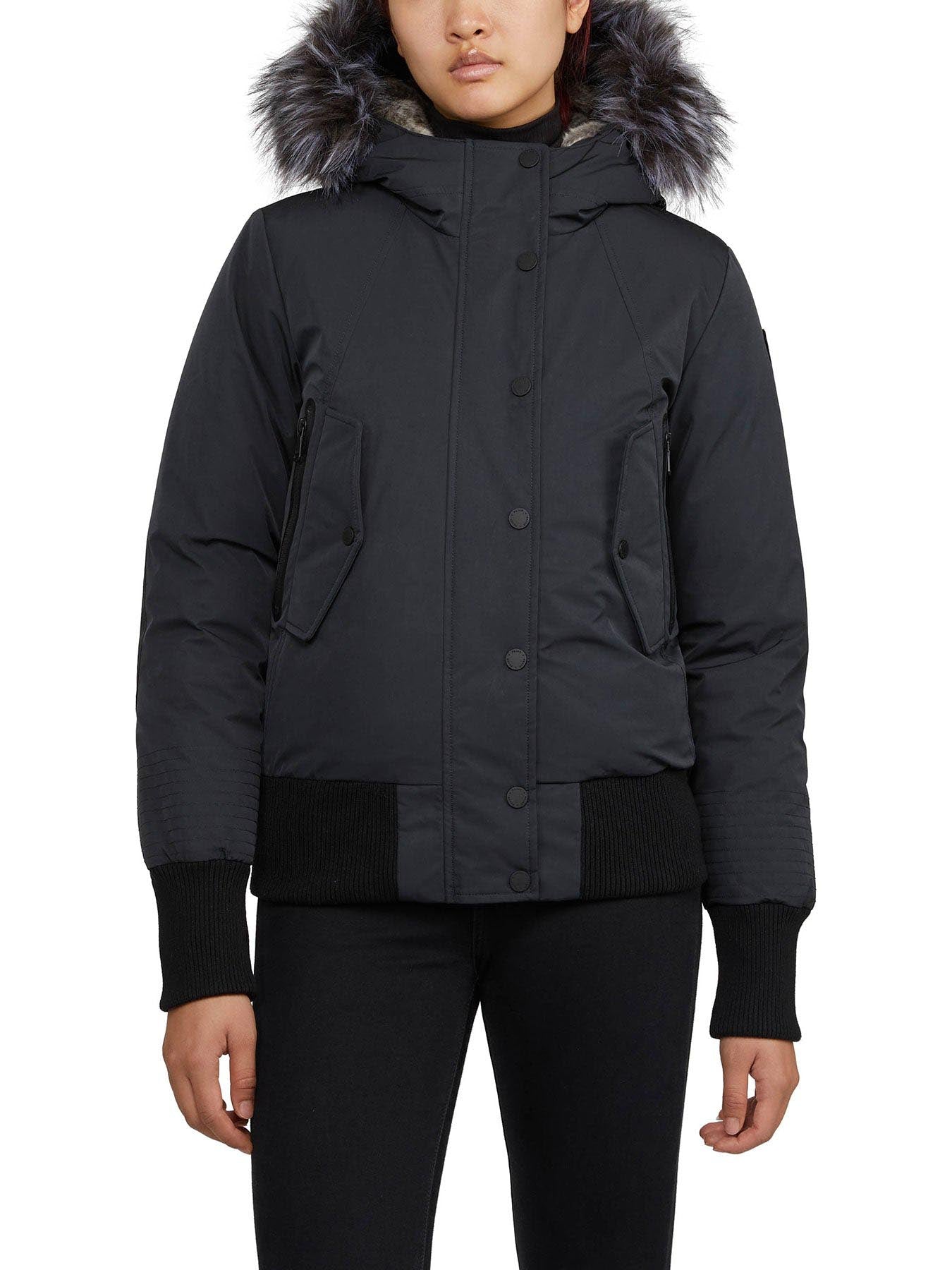 Cordova Women's Bomber Jacket w/ Faux Fur LZZ Pajar Canada